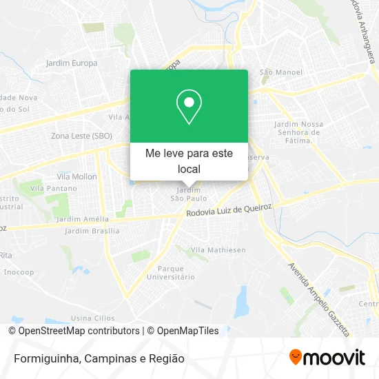 Formiguinha mapa