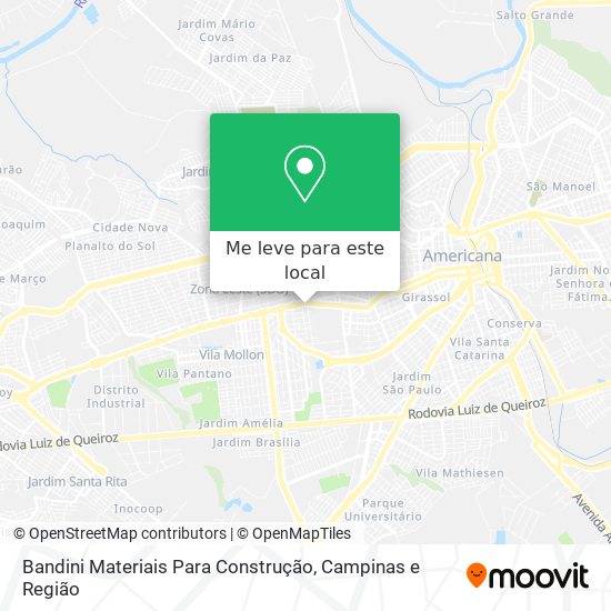 Bandini Materiais Para Construção mapa