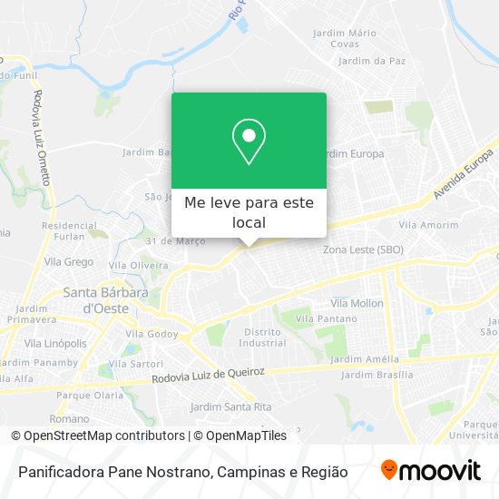 Panificadora Pane Nostrano mapa