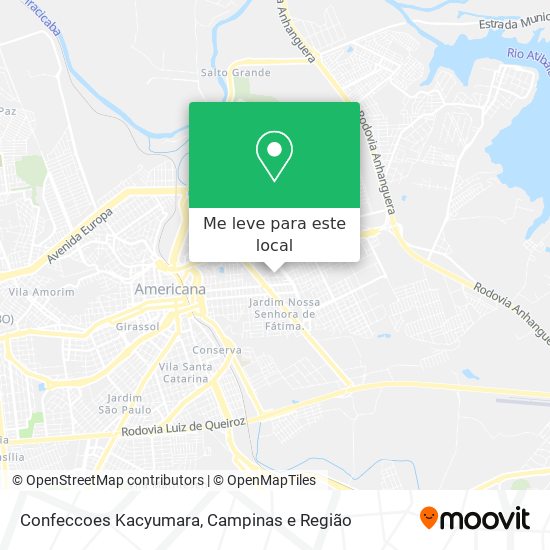 Confeccoes Kacyumara mapa
