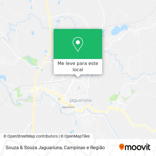 Souza & Souza Jaguariuna mapa