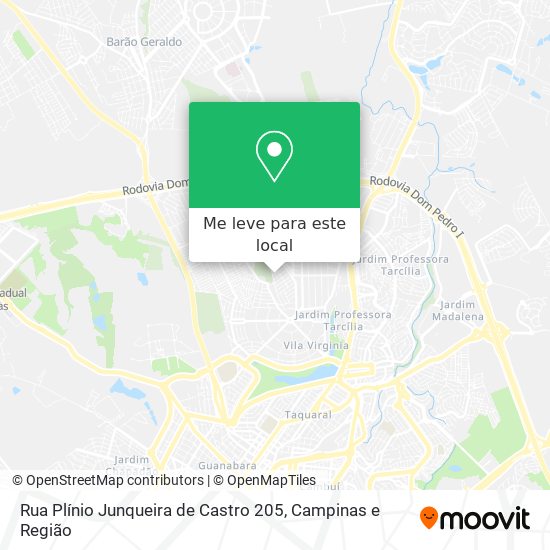 Rua Plínio Junqueira de Castro 205 mapa