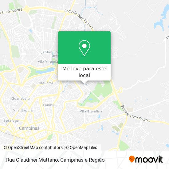 Rua Claudinei Mattano mapa