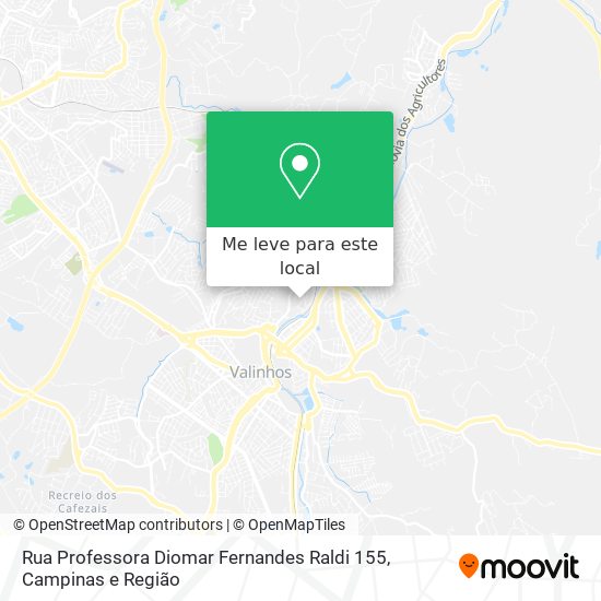 Rua Professora Diomar Fernandes Raldi 155 mapa