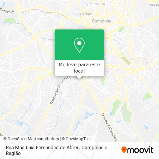 Rua Mns Luís Fernandes de Abreu mapa