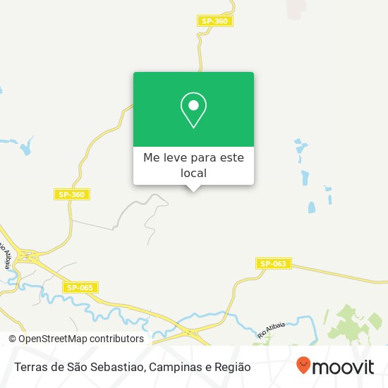 Terras de São Sebastiao mapa