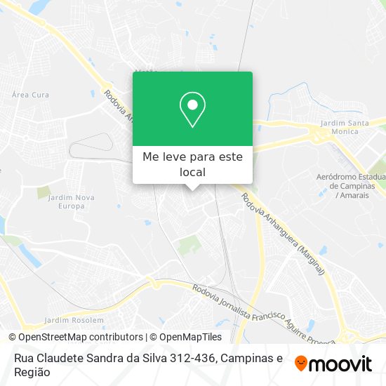 Rua Claudete Sandra da Silva 312-436 mapa