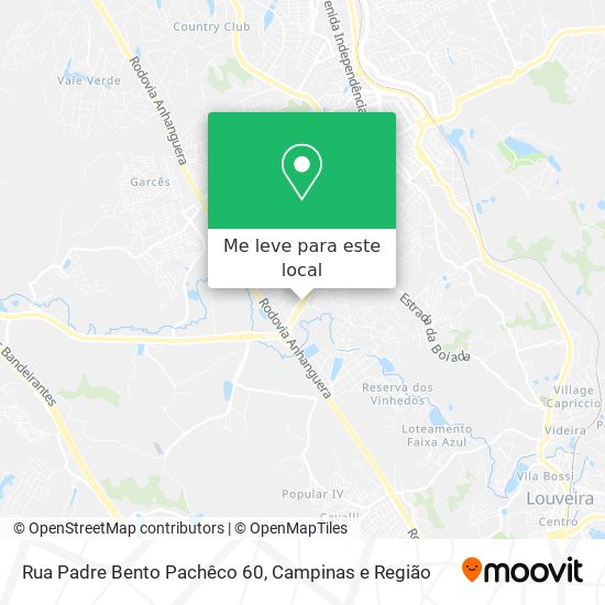 Rua Padre Bento Pachêco 60 mapa