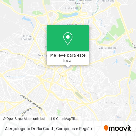 Alergologista Dr Rui Coatti mapa