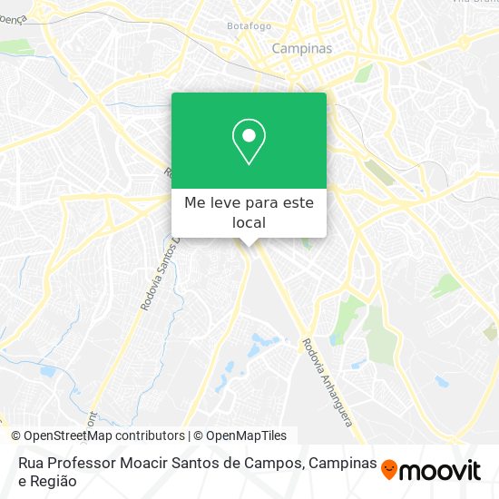 Rua Professor Moacir Santos de Campos mapa