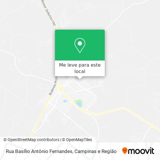 Rua Basílio Antônio Fernandes mapa