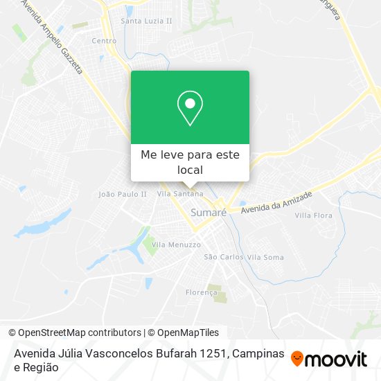 Avenida Júlia Vasconcelos Bufarah 1251 mapa