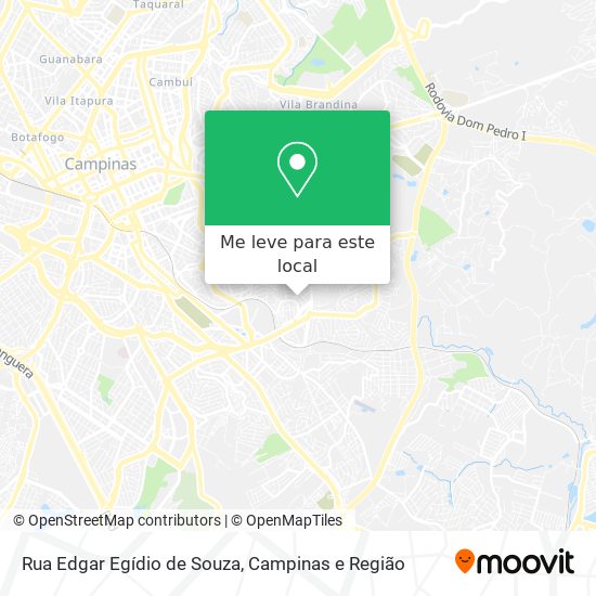 Rua Edgar Egídio de Souza mapa