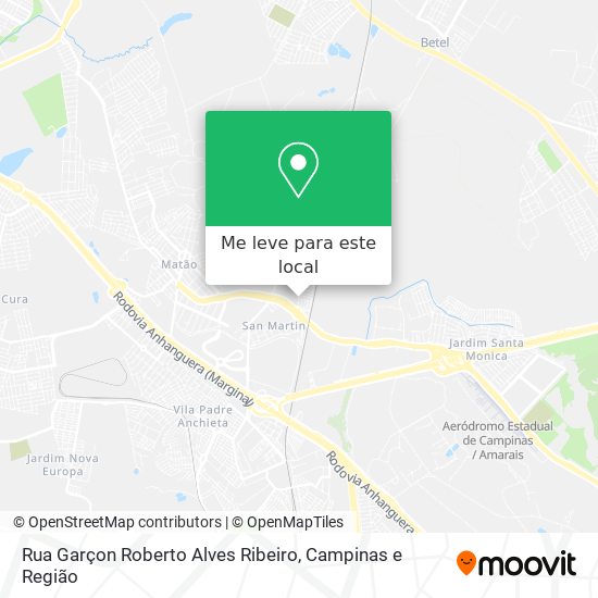 Rua Garçon Roberto Alves Ribeiro mapa