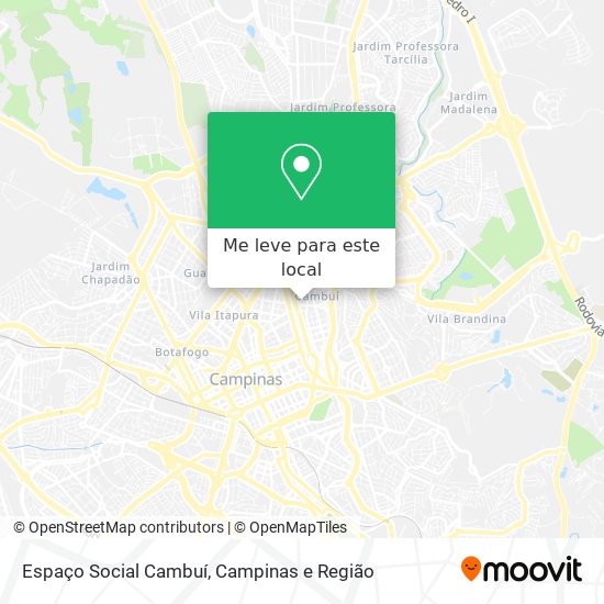 Espaço Social Cambuí mapa