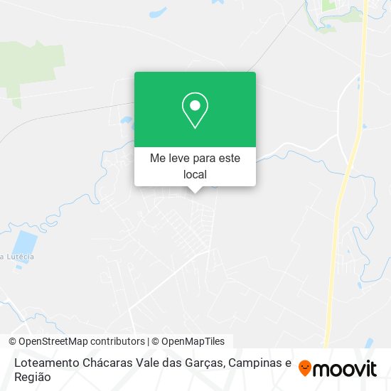 Loteamento Chácaras Vale das Garças mapa