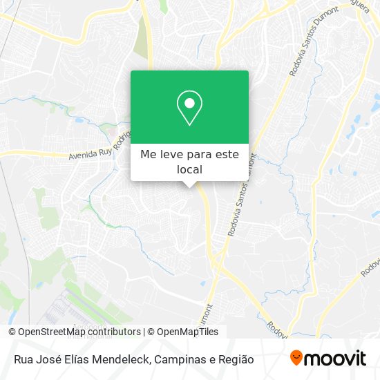 Rua José Elías Mendeleck mapa