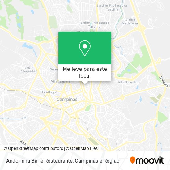 Andorinha Bar e Restaurante mapa