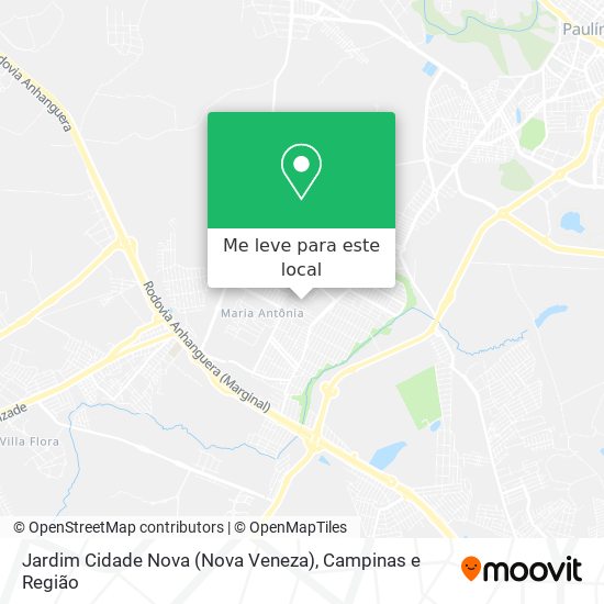Jardim Cidade Nova (Nova Veneza) mapa