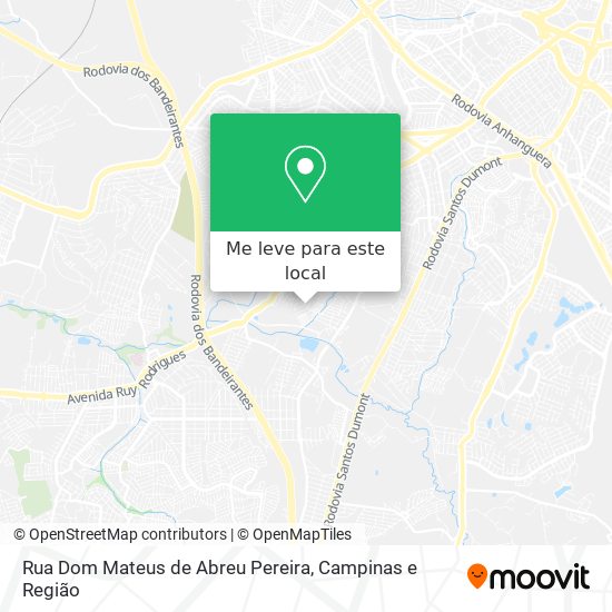 Rua Dom Mateus de Abreu Pereira mapa