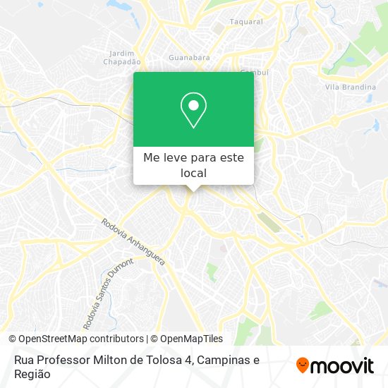 Rua Professor Milton de Tolosa 4 mapa