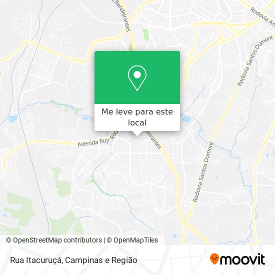 Rua Itacuruçá mapa
