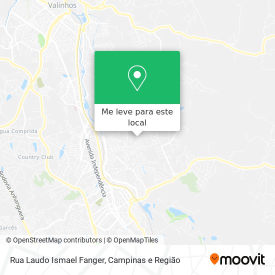 Rua Laudo Ismael Fanger mapa