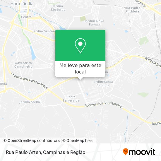 Rua Paulo Arten mapa