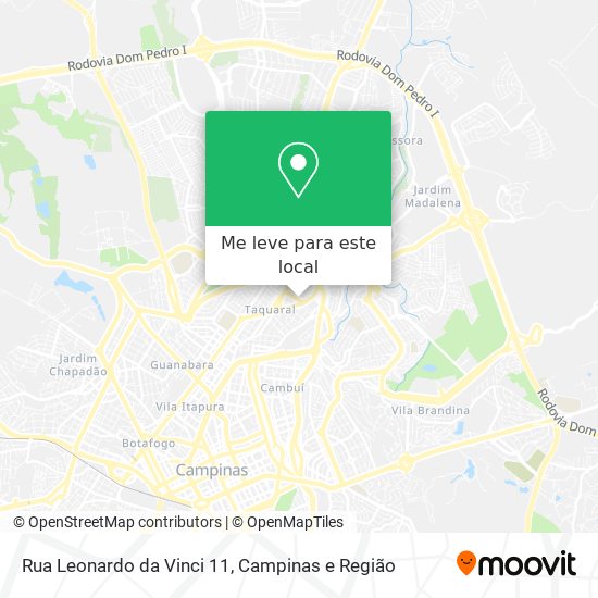Rua Leonardo da Vinci 11 mapa