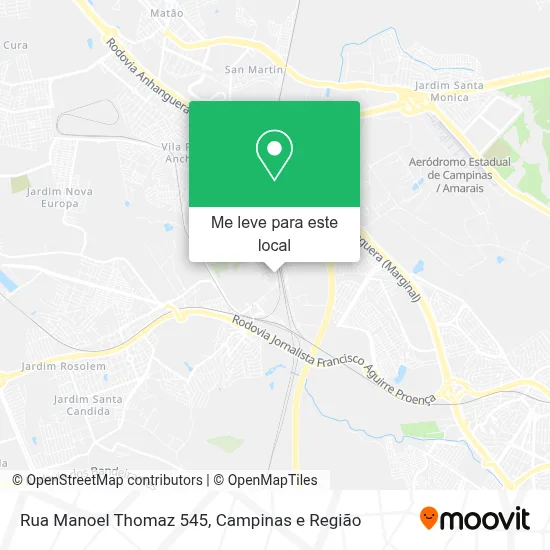 Rua Manoel Thomaz 545 mapa