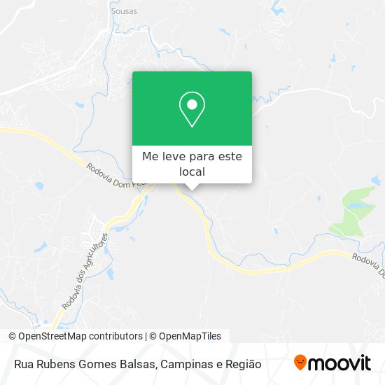 Rua Rubens Gomes Balsas mapa