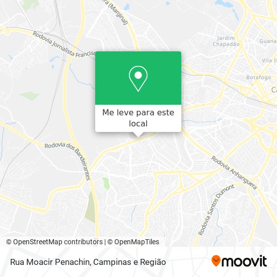 Rua Moacir Penachin mapa