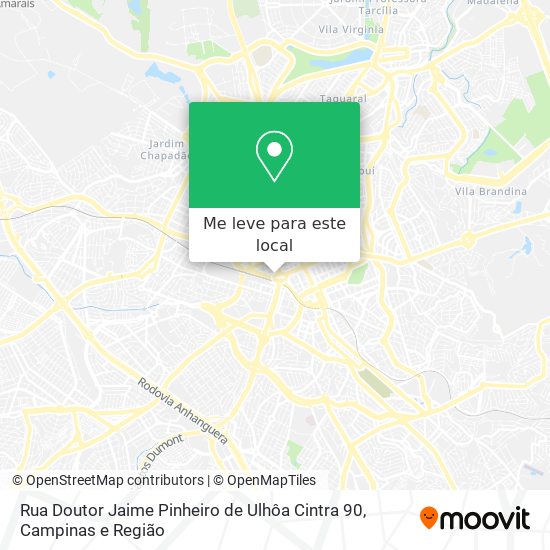Rua Doutor Jaime Pinheiro de Ulhôa Cintra 90 mapa