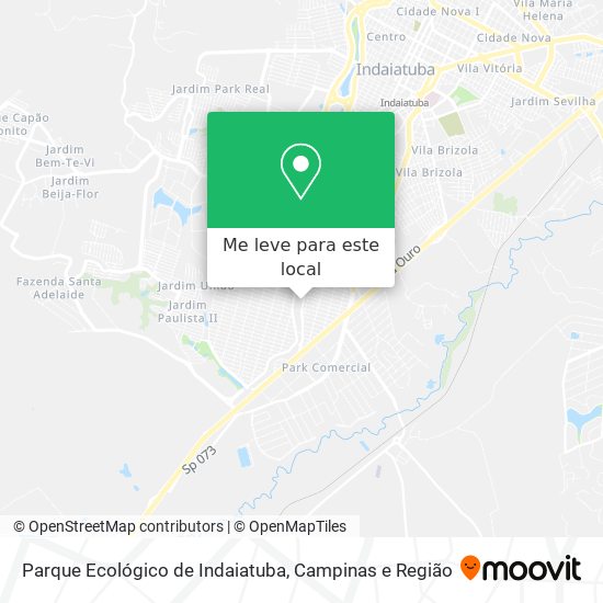 Parque Ecológico de Indaiatuba mapa