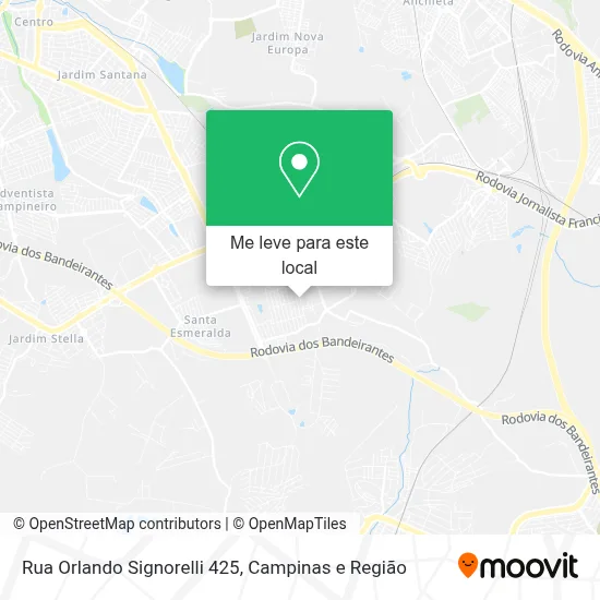 Rua Orlando Signorelli 425 mapa