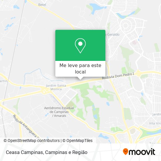Ceasa Campinas mapa