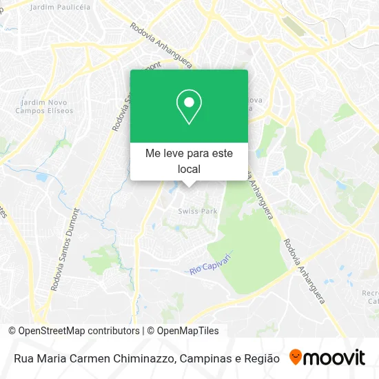 Rua Maria Carmen Chiminazzo mapa