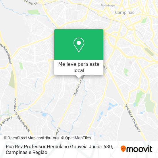 Rua Rev Professor Herculano Gouvêia Júnior 630 mapa