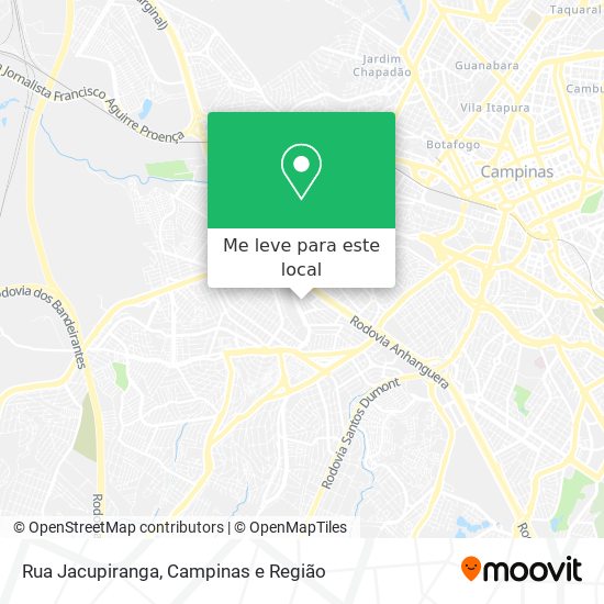Rua Jacupiranga mapa