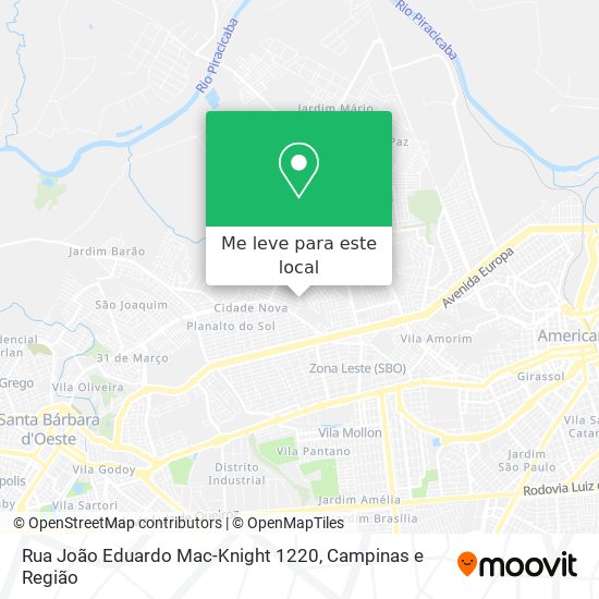 Rua João Eduardo Mac-Knight 1220 mapa