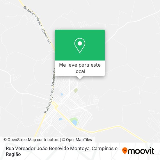 Rua Vereador João Benevide Montoya mapa