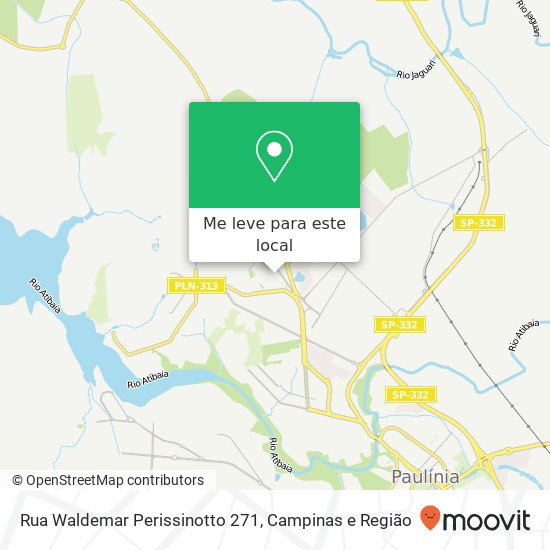 Rua Waldemar Perissinotto 271 mapa