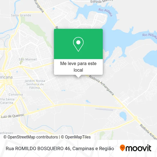 Rua ROMILDO BOSQUEIRO 46 mapa