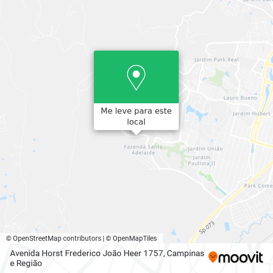 Avenida Horst Frederico João Heer 1757 mapa