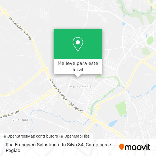 Rua Francisco Salustiano da Silva 84 mapa