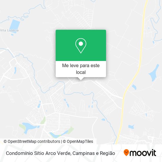Condomínio  Sítio Arco Verde mapa