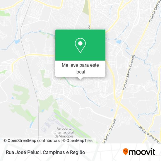 Rua José Peluci mapa