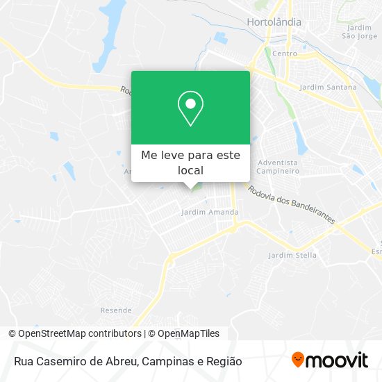 Rua Casemiro de Abreu mapa