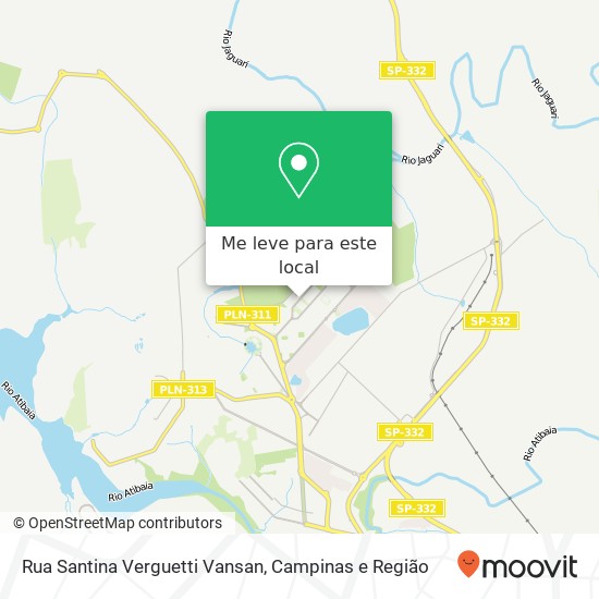 Rua Santina Verguetti Vansan mapa