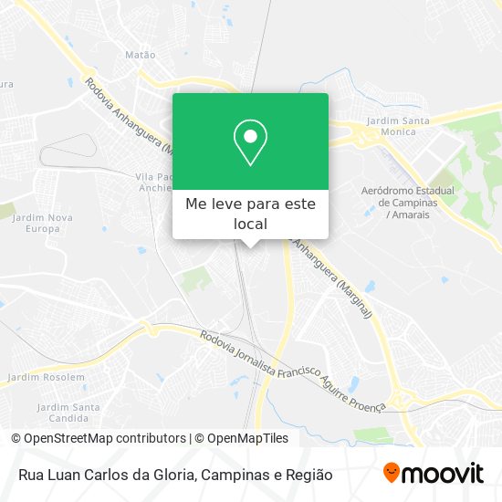 Rua Luan Carlos da Gloria mapa